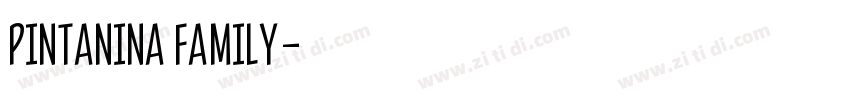 Pintanina Family字体转换 Pintanina Family字体转换